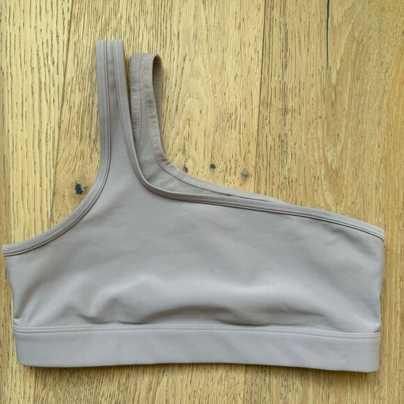 Alo Yoga Airlift Excite One Shoulder Double Strap Sport Bra Dusk Purple Size XS - Picture 2 of 10